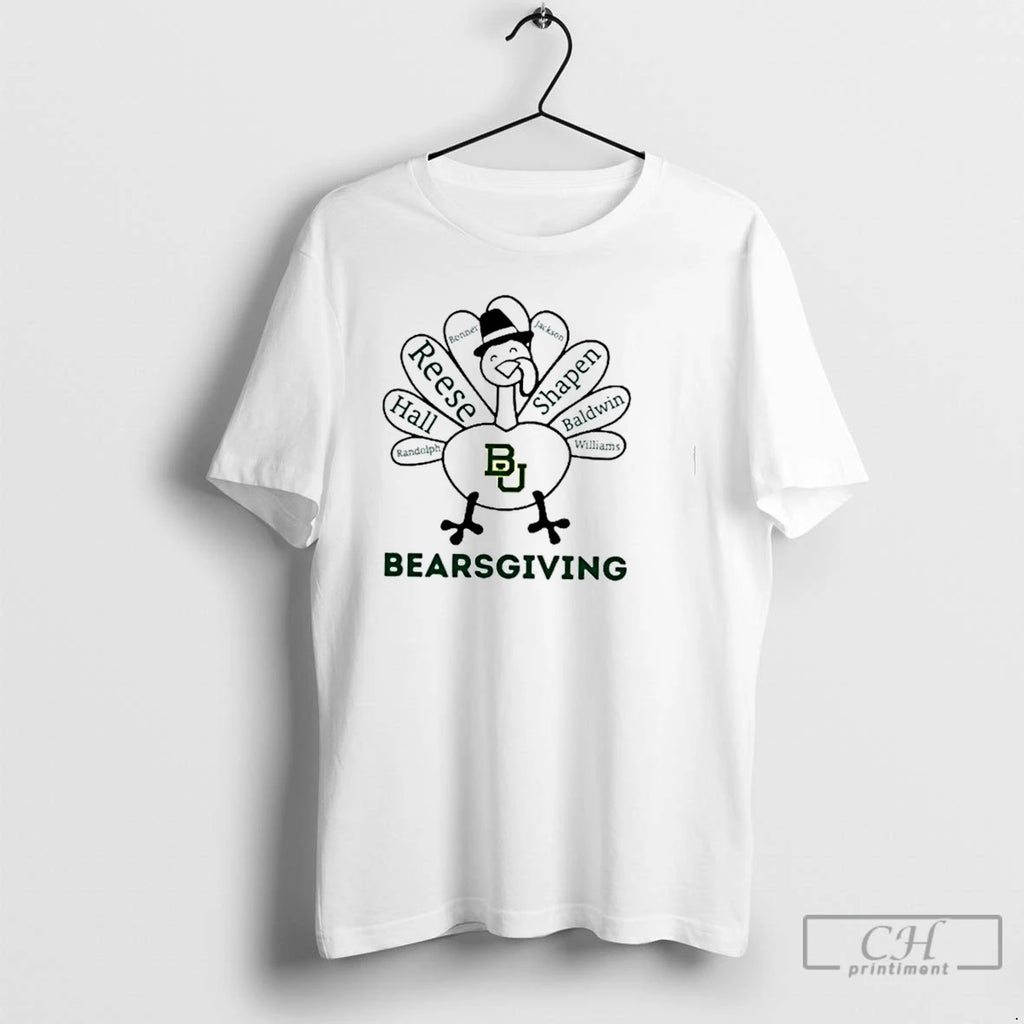Premium Bearsgiving Baylor Bears X Thanksgiving T Shirts Hoodie Sweatshirt | PurePodTees.com