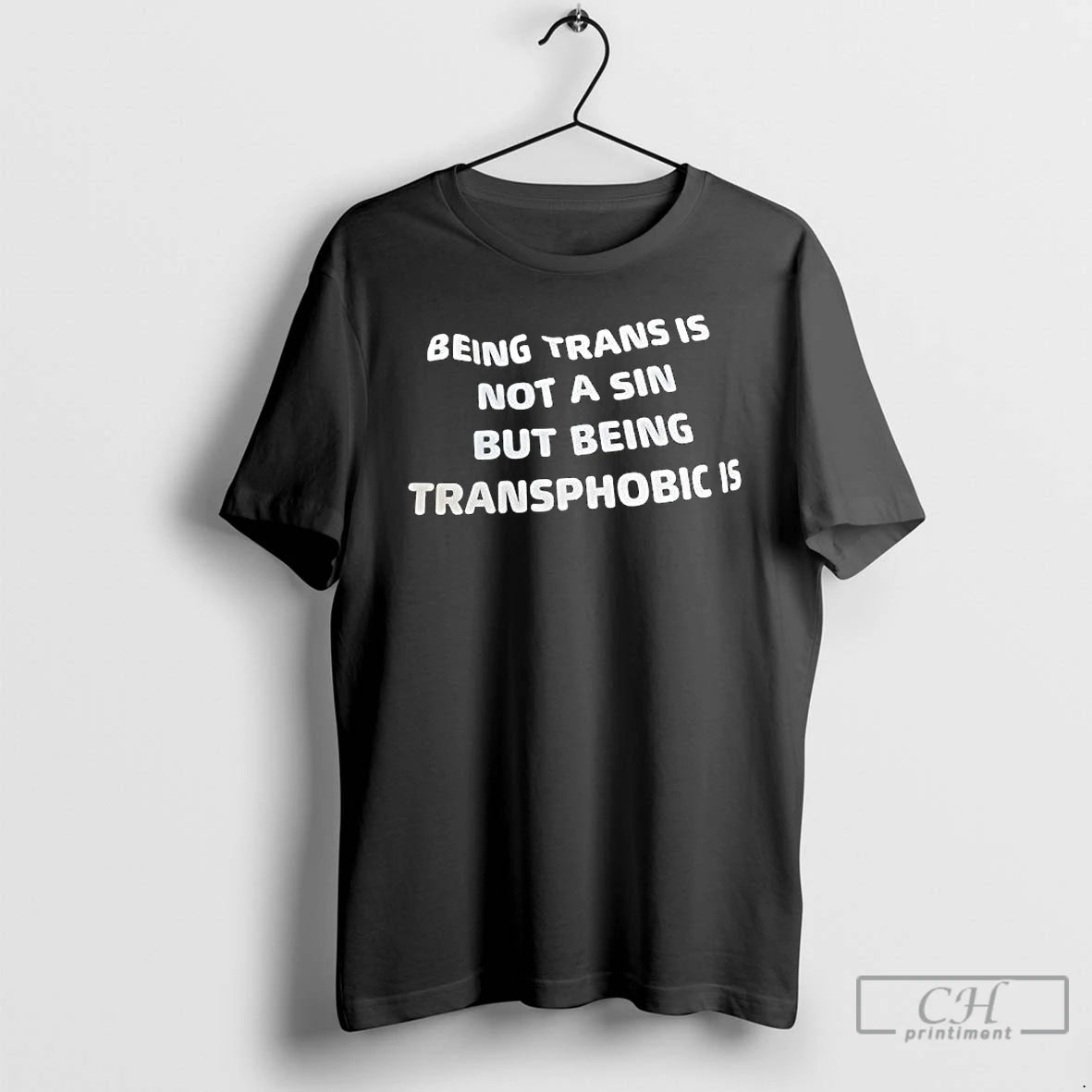 Premium Being Trans Is Not A Sin But Being Transphobic Is Shirt Hoodie Sweatshirt | PurePodTees.com