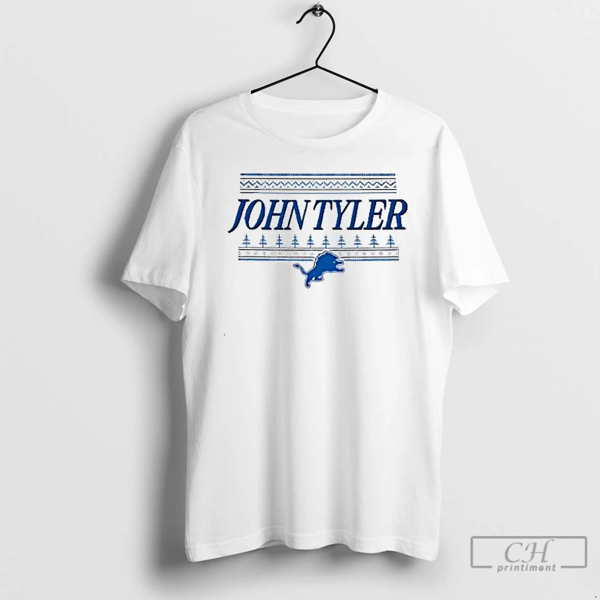 Premium Best John Tyler Detroit Lions Christmas T Shirts Hoodie Sweatshirt | PurePodTees.com