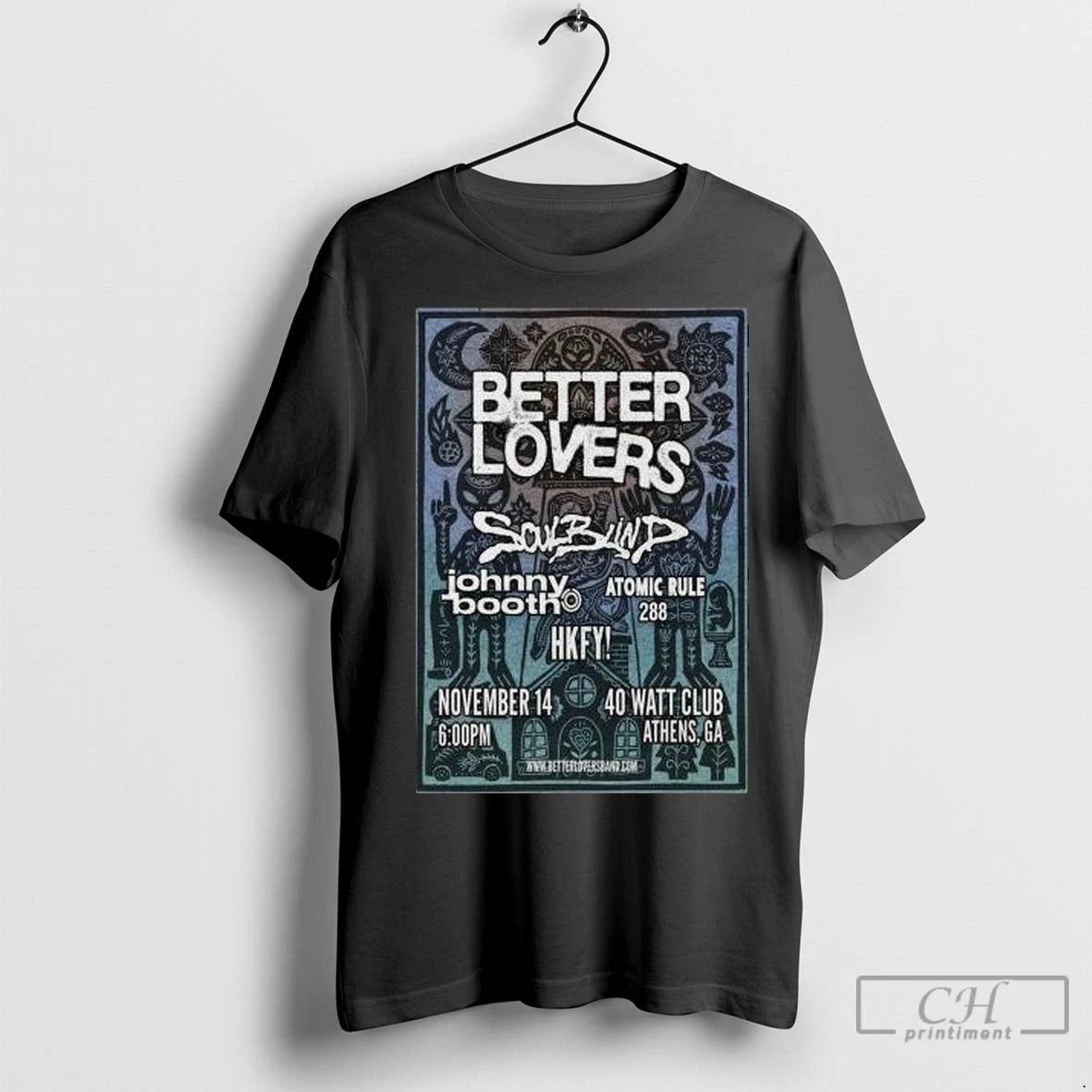 Premium Better Lovers November 14 2026 Athens Tour Circle Black Shirt Hoodie Sweatshirt | PurePodTees.com