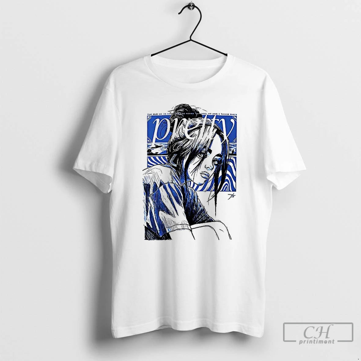 Premium Billie Eilish Pretty T Shirts Hoodie Sweatshirt | PurePodTees.com