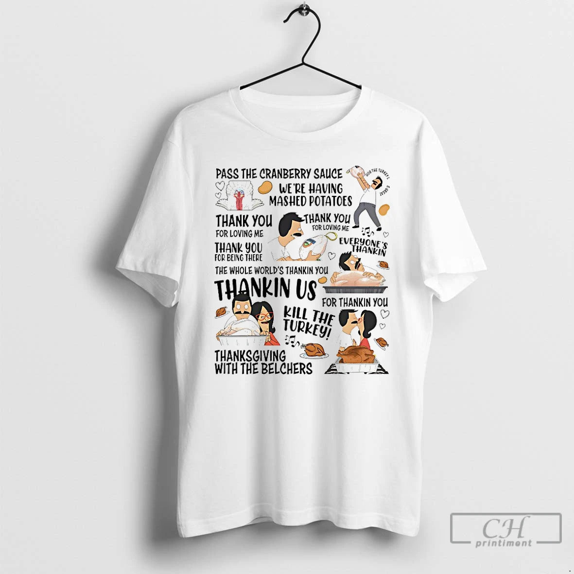 Premium Bobs Burgers Thanksgiving Song Linda Belcher Song Happy Thanksgiving Shirt Hoodie Sweatshirt | PurePodTees.com
