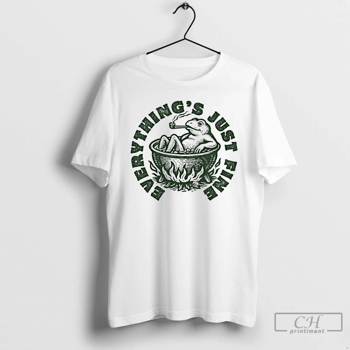 Premium Boiling Frog Everythings Just Fine T Shirts Hoodie Sweatshirt | PurePodTees.com