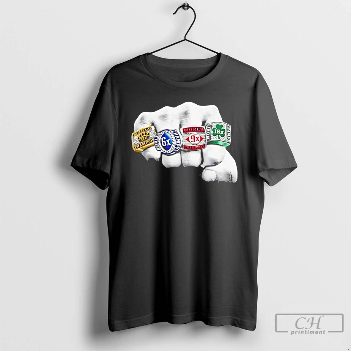 Premium Boston Sports Championship Rings T Shirts Hoodie Sweatshirt | PurePodTees.com