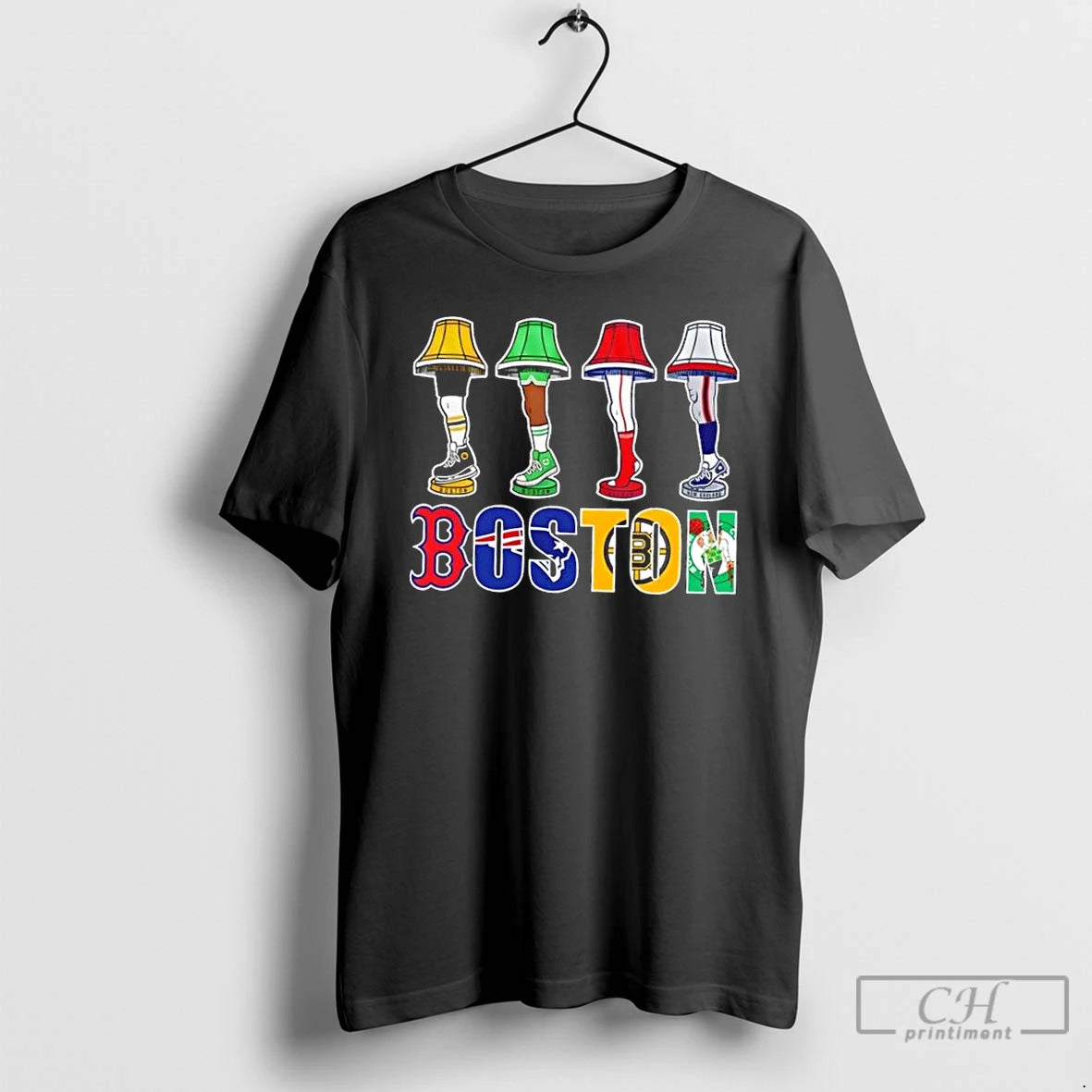 Premium Boston Sports Holiday Leg Lamp T Shirts Hoodie Sweatshirt | PurePodTees.com