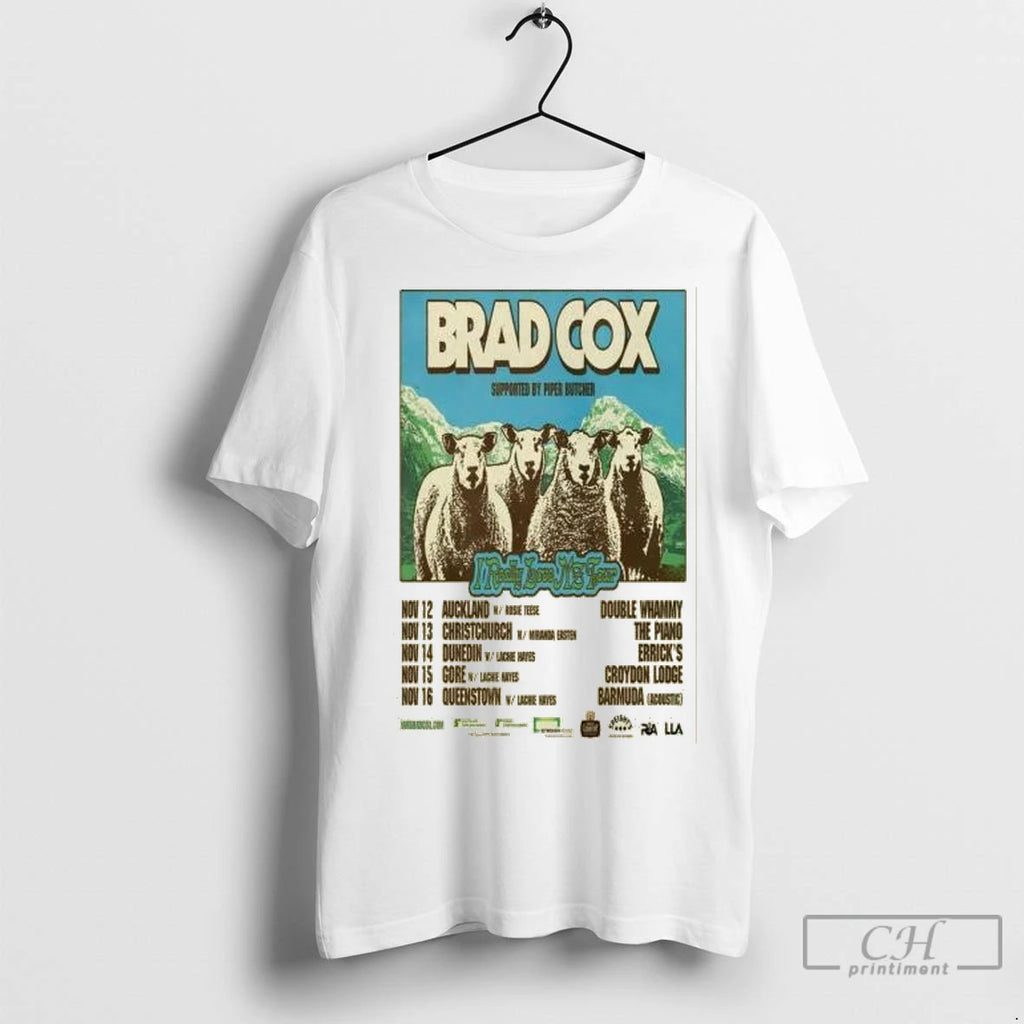 Premium Brad Cox Supported By Piper Butcher I Really Love Nz Tour Nov 2025 Circle Shirt Hoodie Sweatshirt | PurePodTees.com