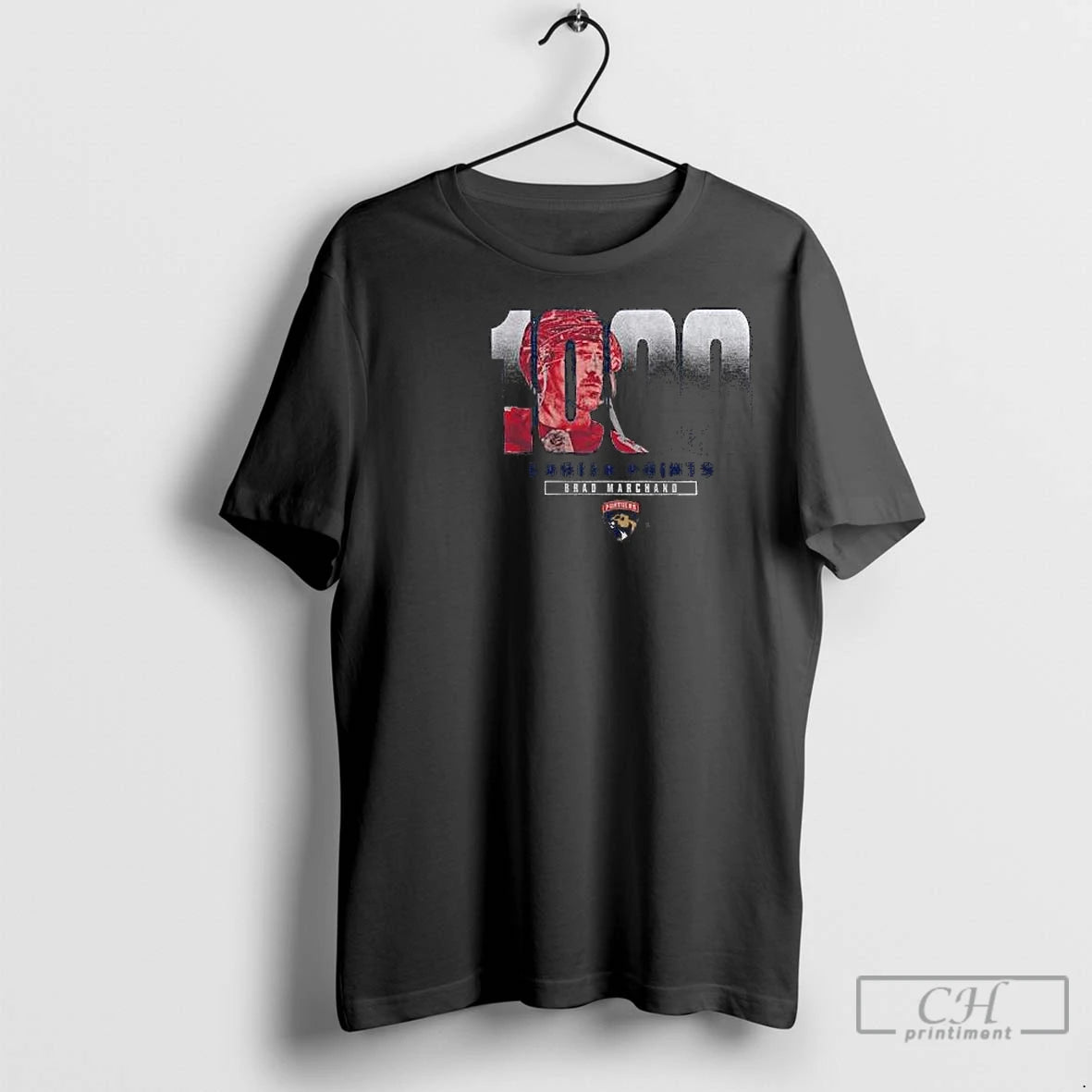 Premium Brad Marchand Florida Panthers 1000 Career Points Legacy Circle Black Shirt Hoodie Sweatshirt | PurePodTees.com