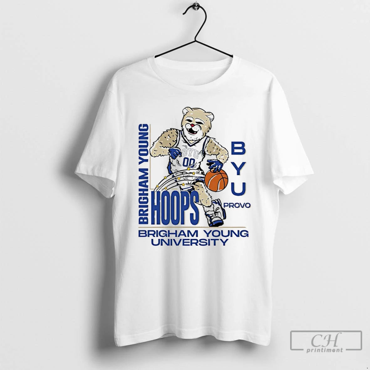 Premium Brigham Young University Brigham Young Hoops Byu Provo Cosmo The Cougar Mascot T Shirts Hoodie Sweatshirt