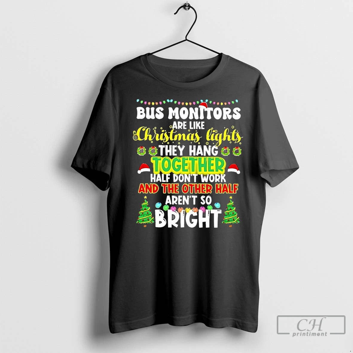 Premium Bus Monitors Are Like Christmas Lights Shirt Hoodie Sweatshirt | PurePodTees.com
