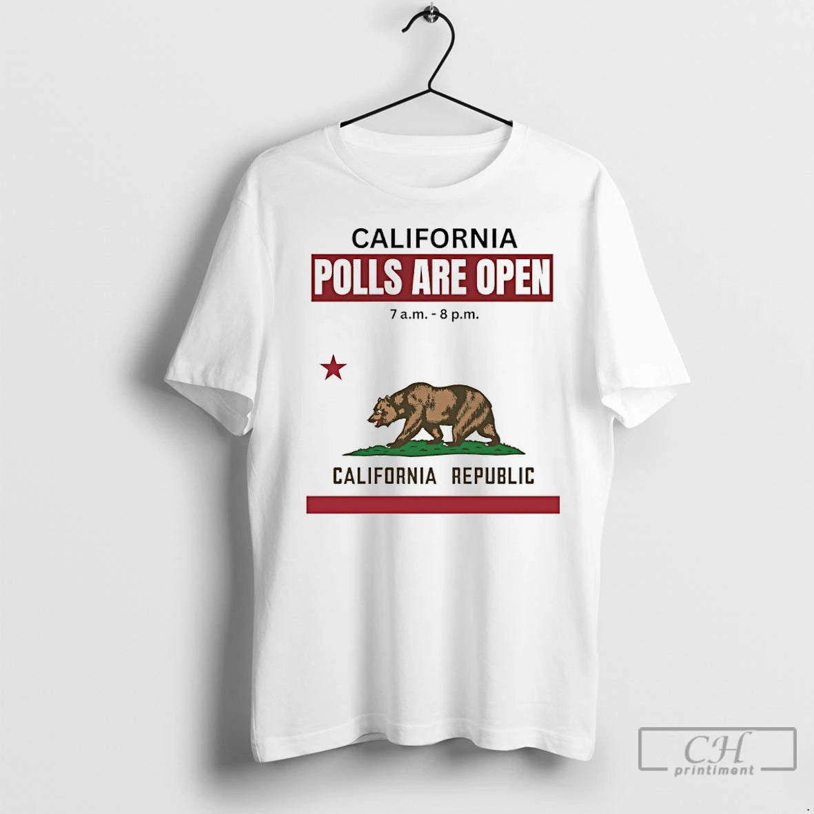 Premium California Polls Are Open California Republic Shirt Hoodie Sweatshirt | PurePodTees.com