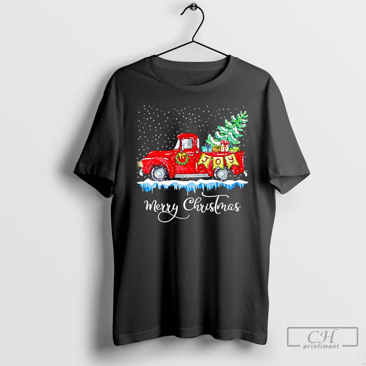 Premium Car Joy Tree Merry Christmas T Shirts Hoodie Sweatshirt | PurePodTees.com