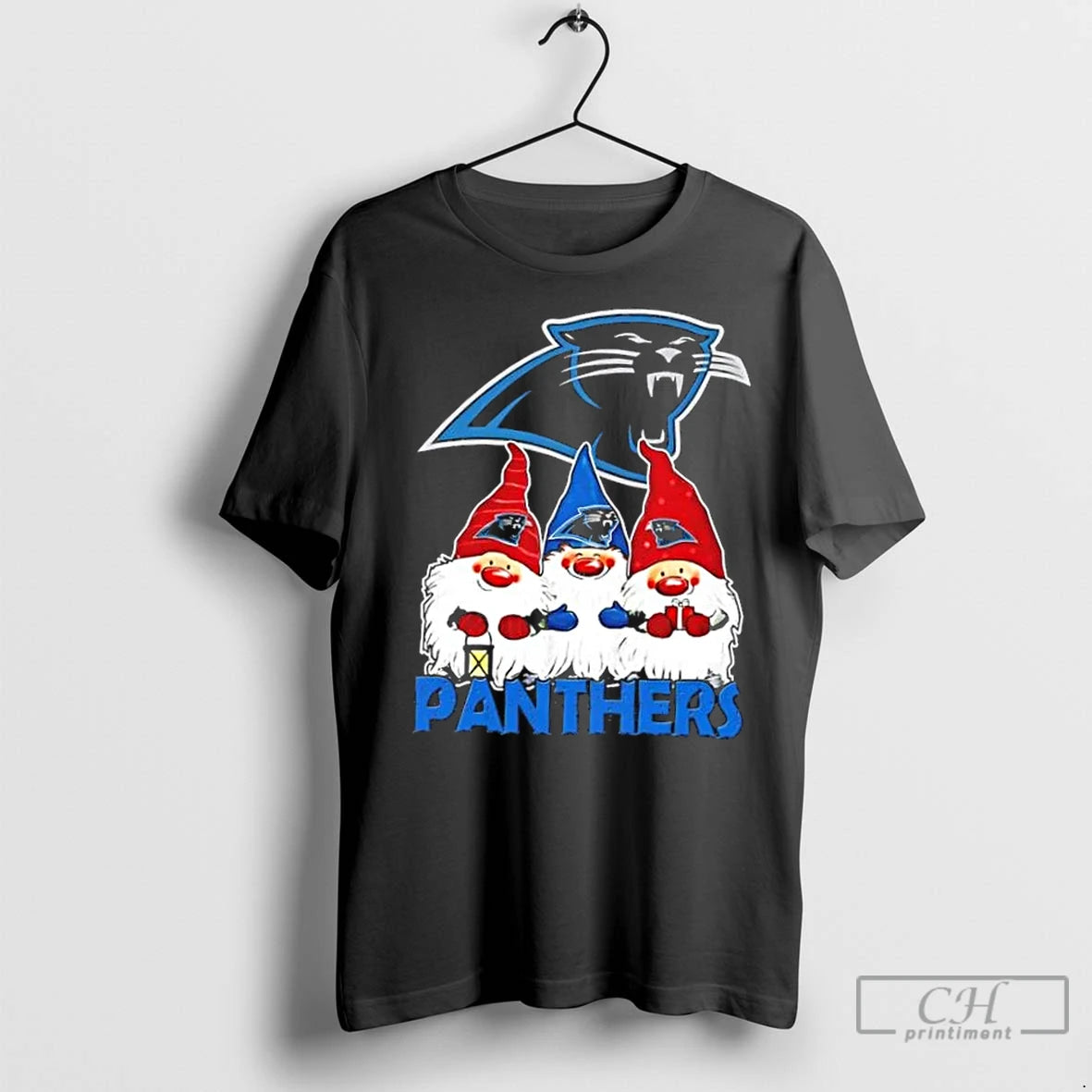 Premium Carolina Panthers X Gnomes Xmas Christmas Shirt Hoodie Sweatshirt | PurePodTees.com