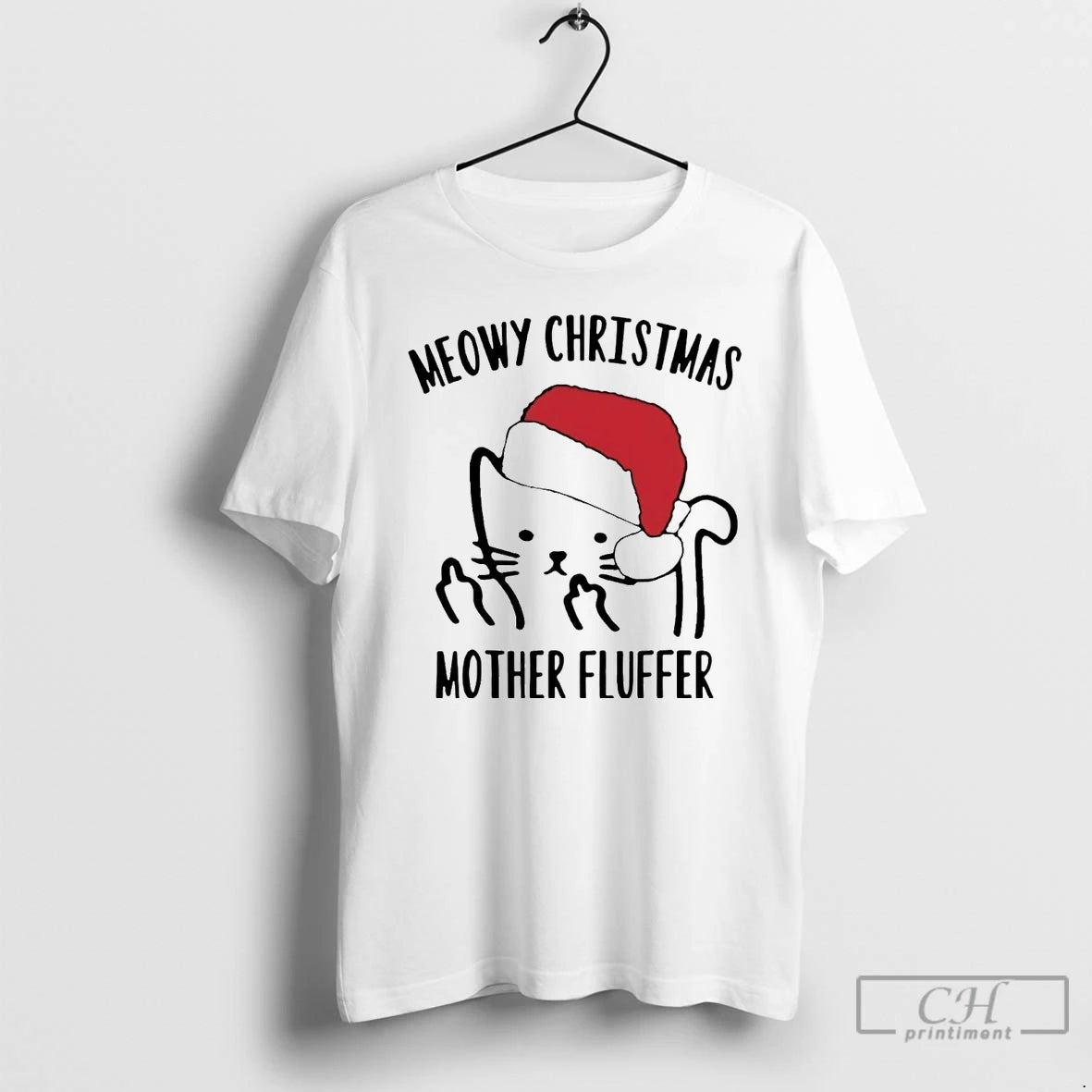 Premium Cat Meowy Christmas Mother Fluffer T Shirts Hoodie Sweatshirt | PurePodTees.com