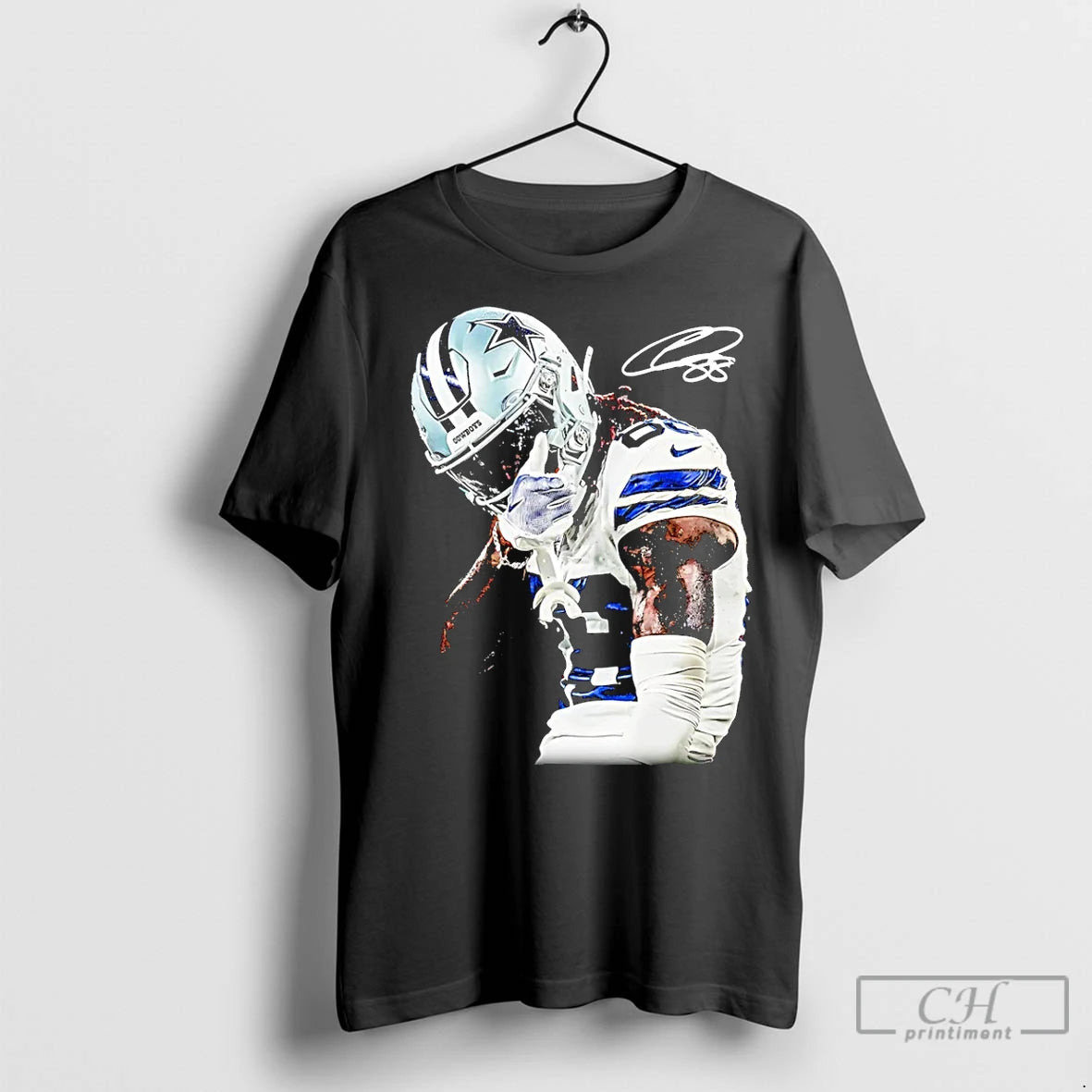 Premium Ceedee Lamb Dallas Cowboys Him Signature Graphic Shirt Hoodie Sweatshirt | PurePodTees.com