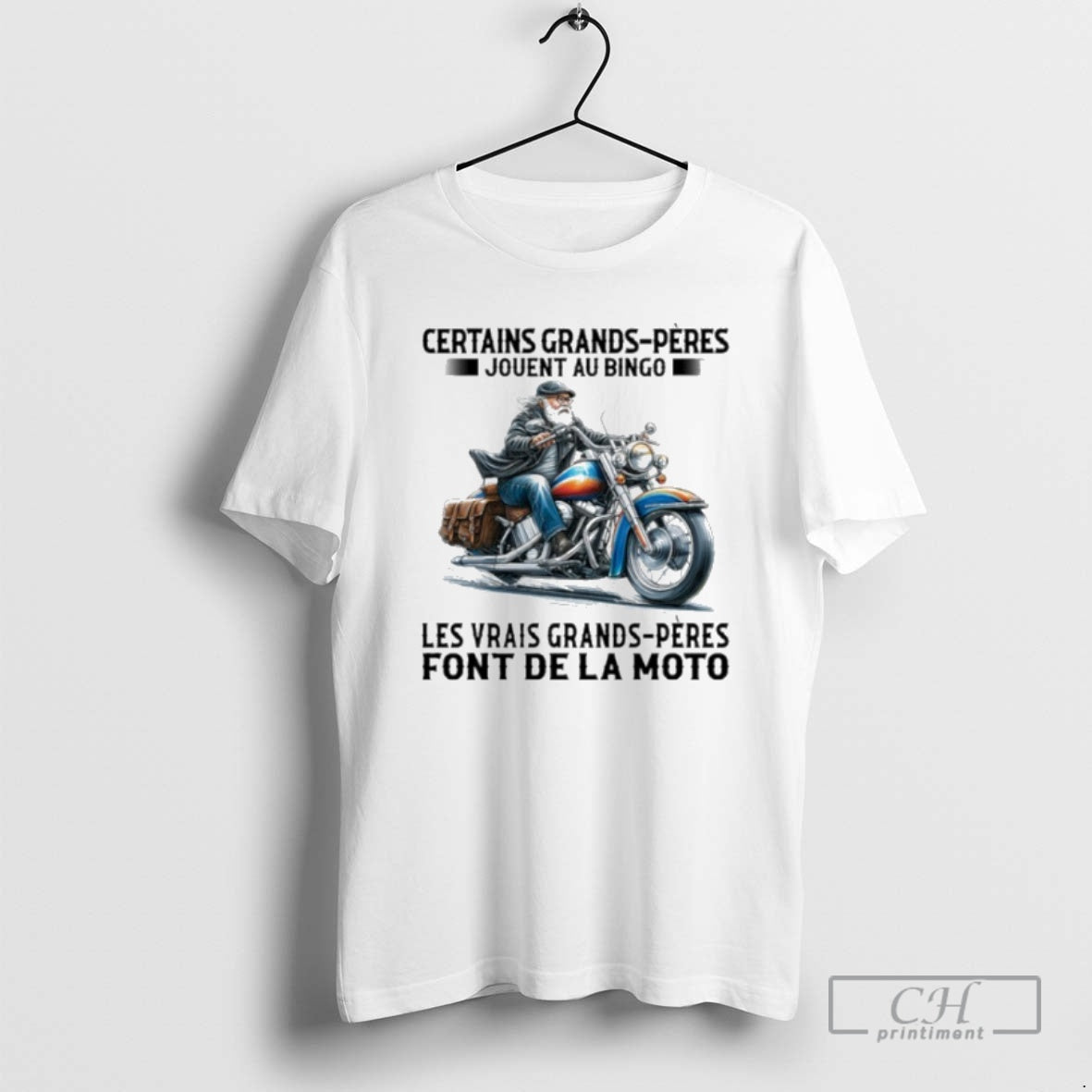 Premium Certains Grands Peres Jouent Au Bingo Les Vrais Grands Peres Font Dela Moto Shirt Hoodie Sweatshirt | PurePodTees.com