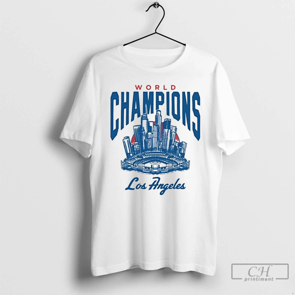 Premium Champions La Skyline T Shirts Hoodie Sweatshirt | PurePodTees.com