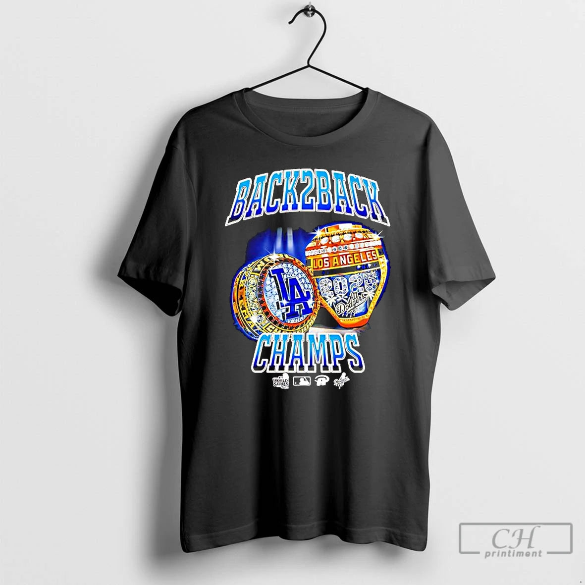 Premium Championship Rings Los Angeles Dodgers Back2back Champs T Shirts Hoodie Sweatshirt | PurePodTees.com