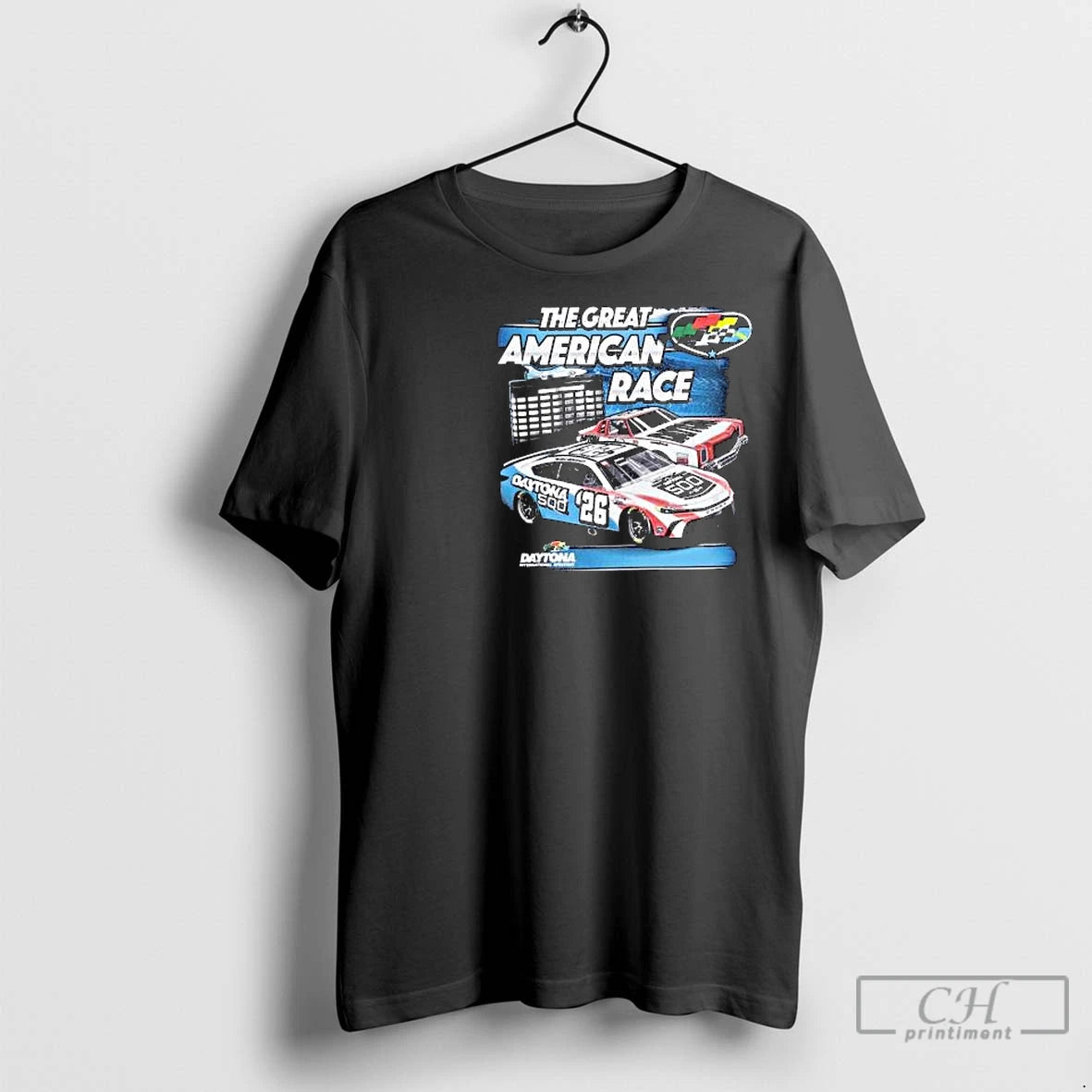 Premium Checkered Flag Sports Daytona International Speedway 2026 Daytona 500 Past Champions Circle Black Shirt Hoodie...