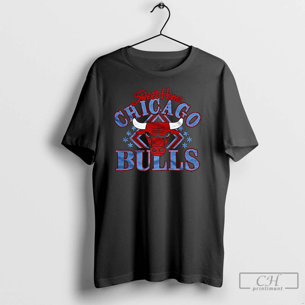 Premium Chicago Bulls Basketball Sweet Home 2025 Logo T Shirts Hoodie Sweatshirt | PurePodTees.com