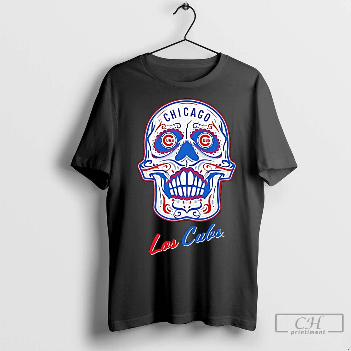 Premium Chicago Cubs Sugar Skull Boxy Shirt Hoodie Sweatshirt | PurePodTees.com