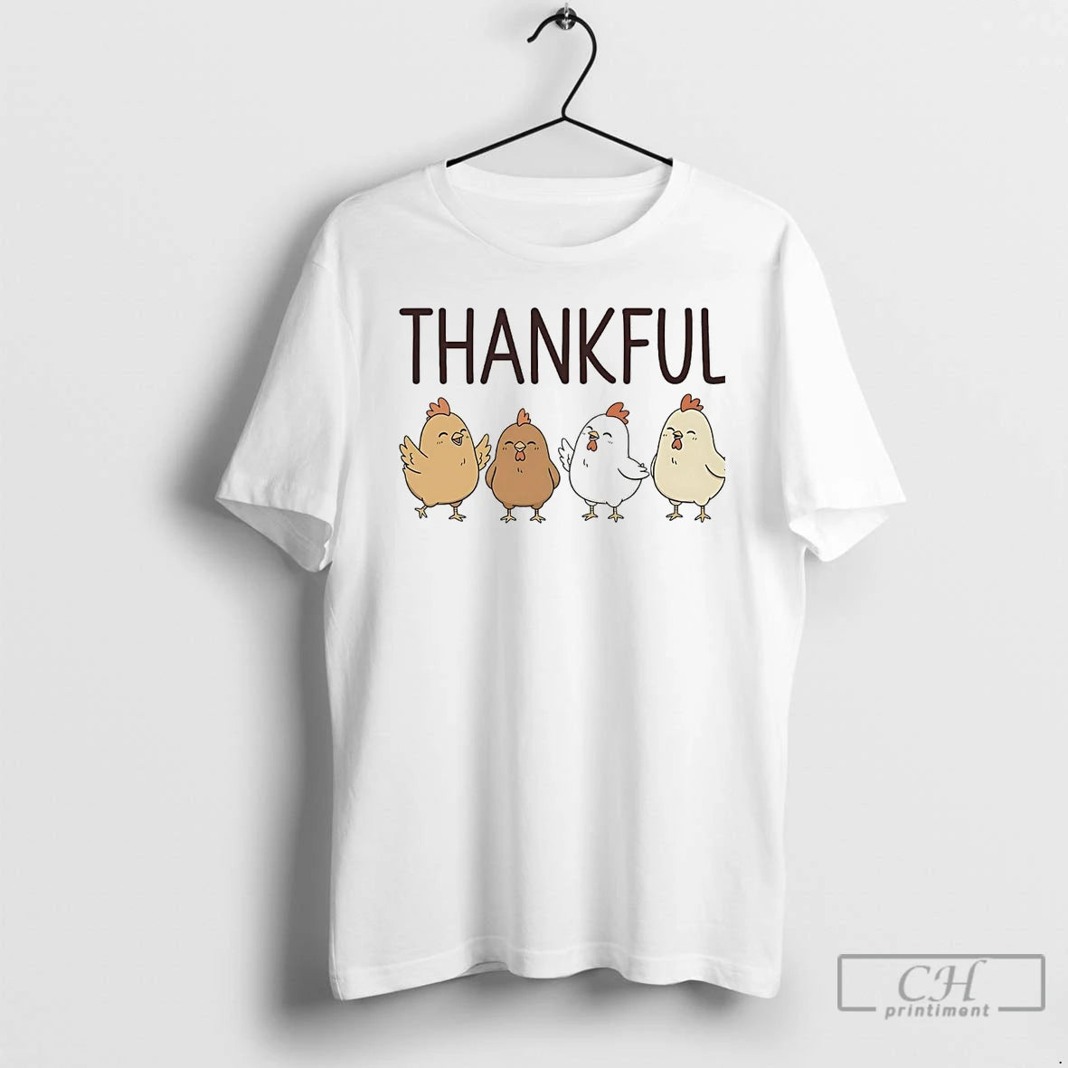 Premium Chicken Thankful Thanksgiving T Shirts Hoodie Sweatshirt | PurePodTees.com