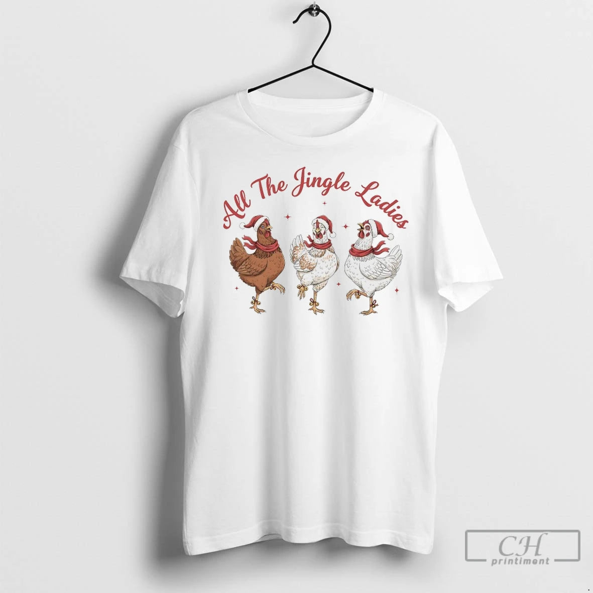 Premium Chickens All The Jingle Shirt Hoodie Sweatshirt | PurePodTees.com