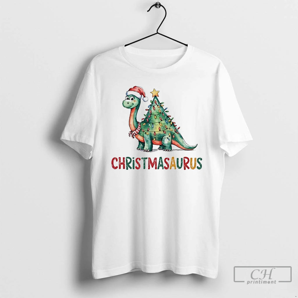 Premium Chrismasaurus Dinosaur Christmas Tree Cute T Shirts Hoodie Sweatshirt | PurePodTees.com