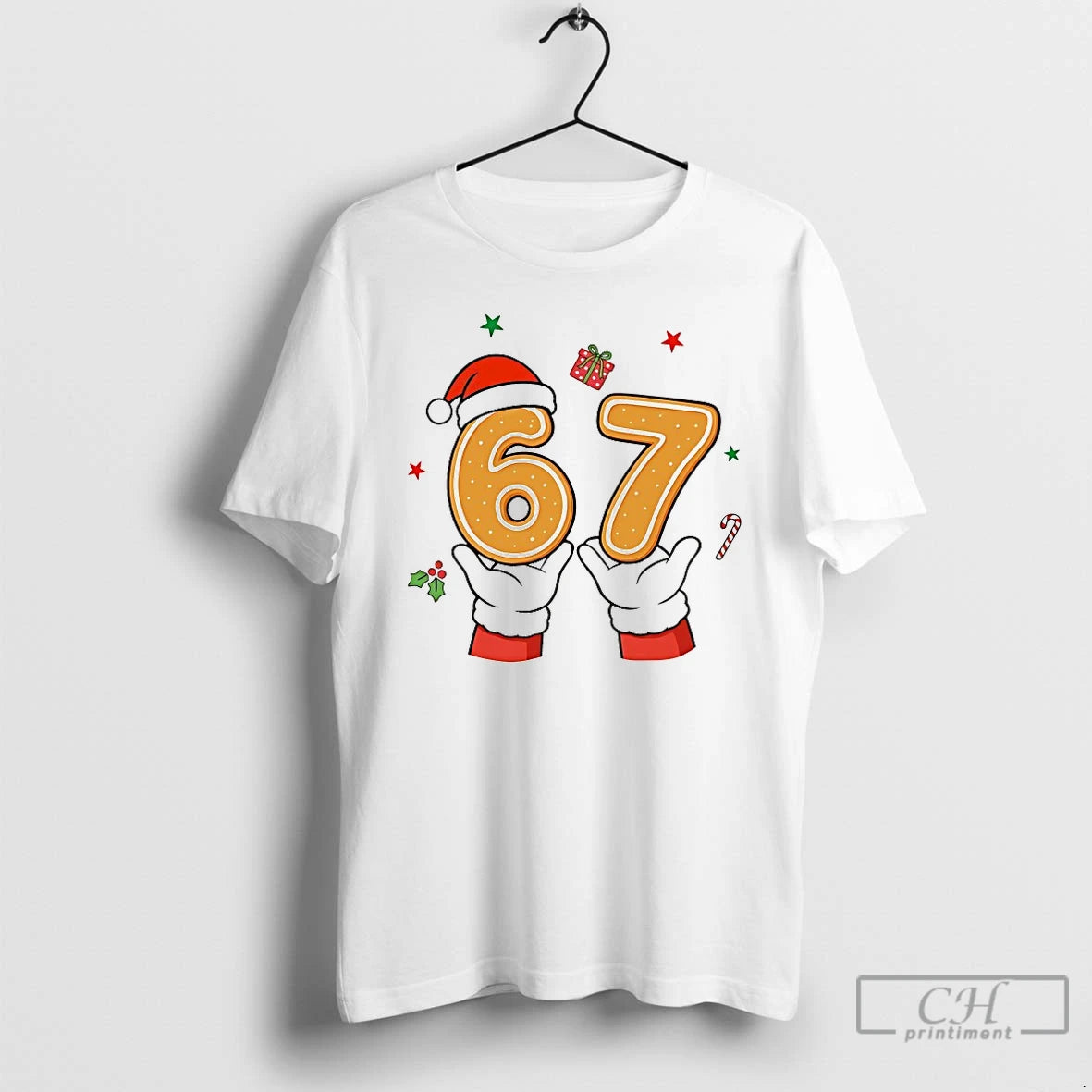 Premium Christmas 67 Six Seven Cookies Santa T Shirts Hoodie Sweatshirt | PurePodTees.com