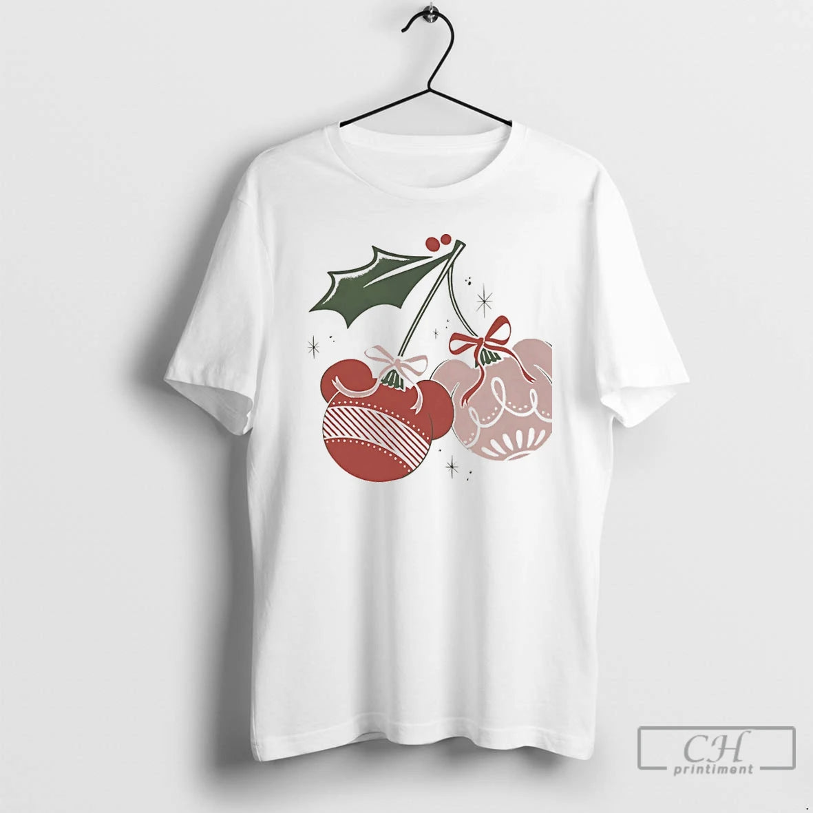 Premium Christmas Cherries Holiday Christmas T Shirts Hoodie Sweatshirt | PurePodTees.com