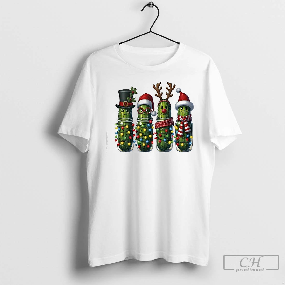 Premium Christmas Pickles Pickle Lover Holiday T Shirts Hoodie Sweatshirt | PurePodTees.com