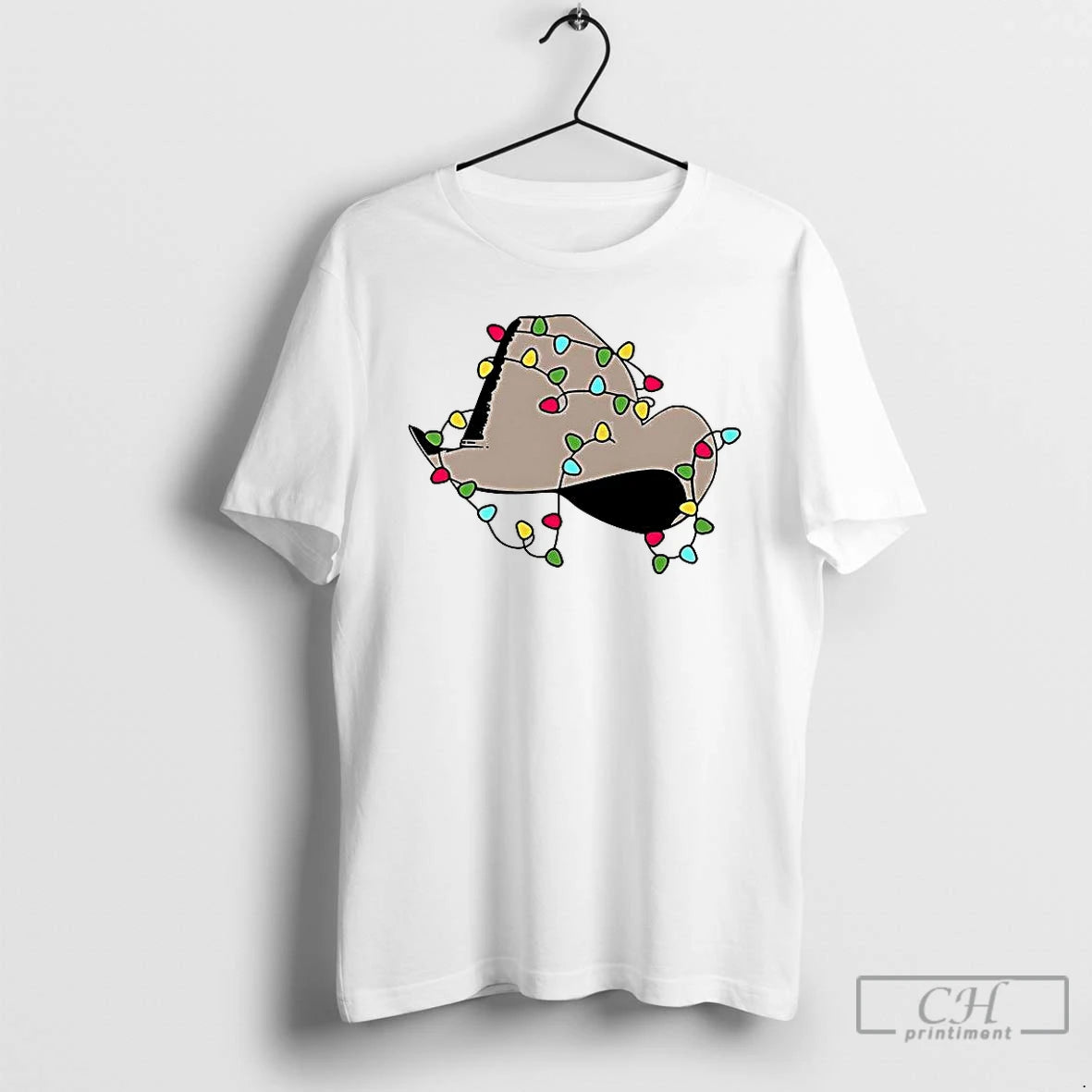 Premium Christmas Light Hat T Shirts Hoodie Sweatshirt | PurePodTees.com
