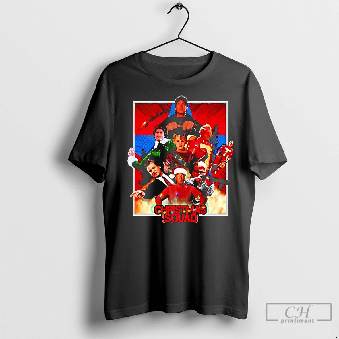 Premium Christmas Squad Movie Characters Shirt Hoodie Sweatshirt | PurePodTees.com