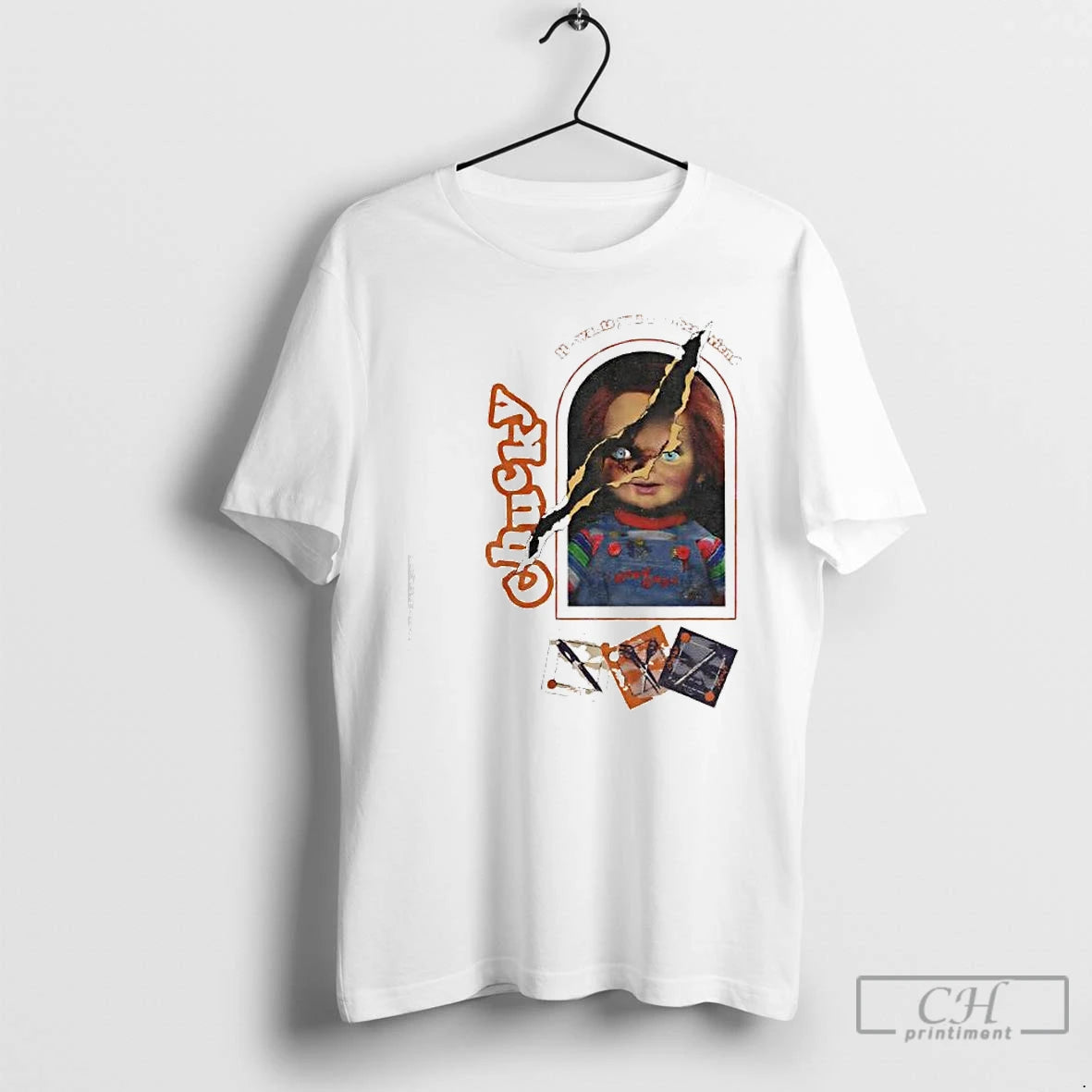 Premium Chucky Lets Be Friends He Wants You As A Bestfriend T Shirts Hoodie Sweatshirt | PurePodTees.com