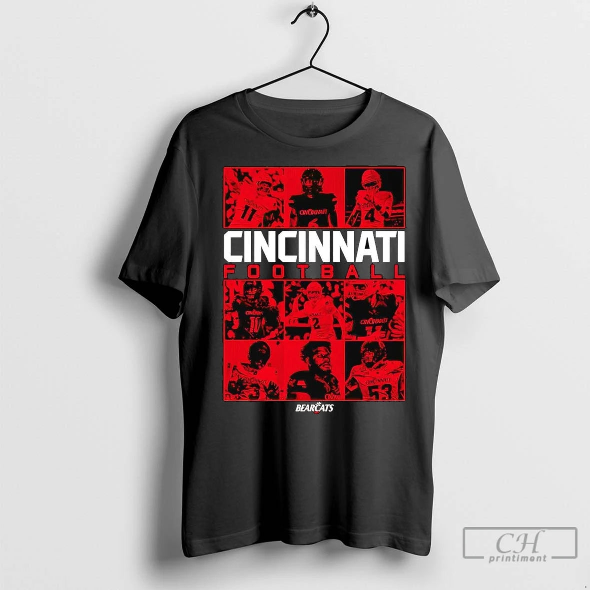 Premium Cincinnati Bearcats Playmakers Portrait Shirt Hoodie Sweatshirt | PurePodTees.com