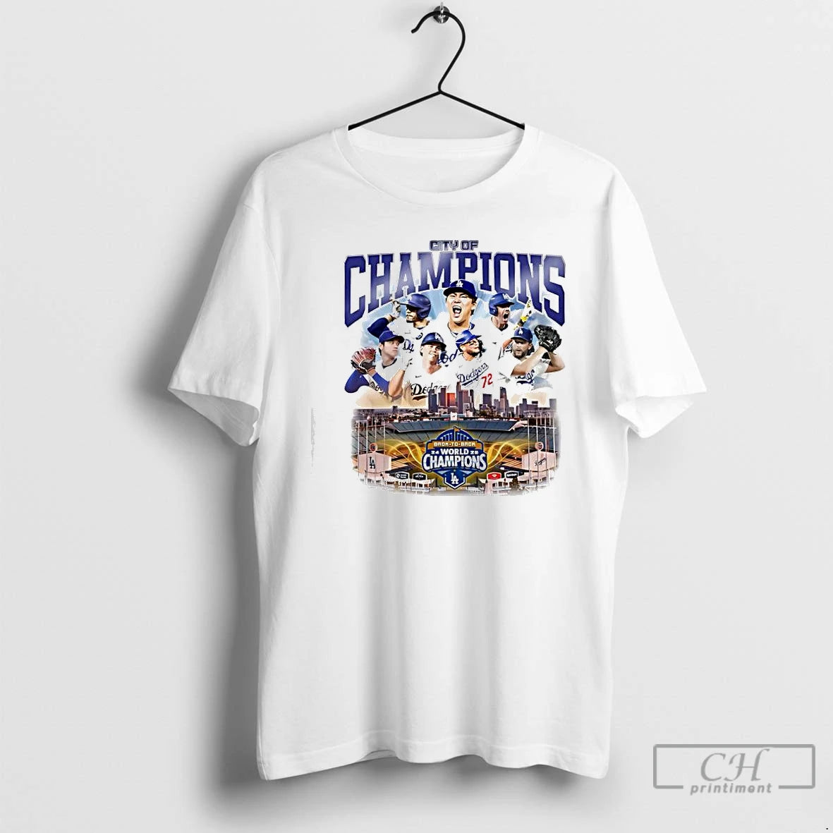 Premium City Of World Champions The Los Angeles Dodgers T Shirts Hoodie Sweatshirt | PurePodTees.com