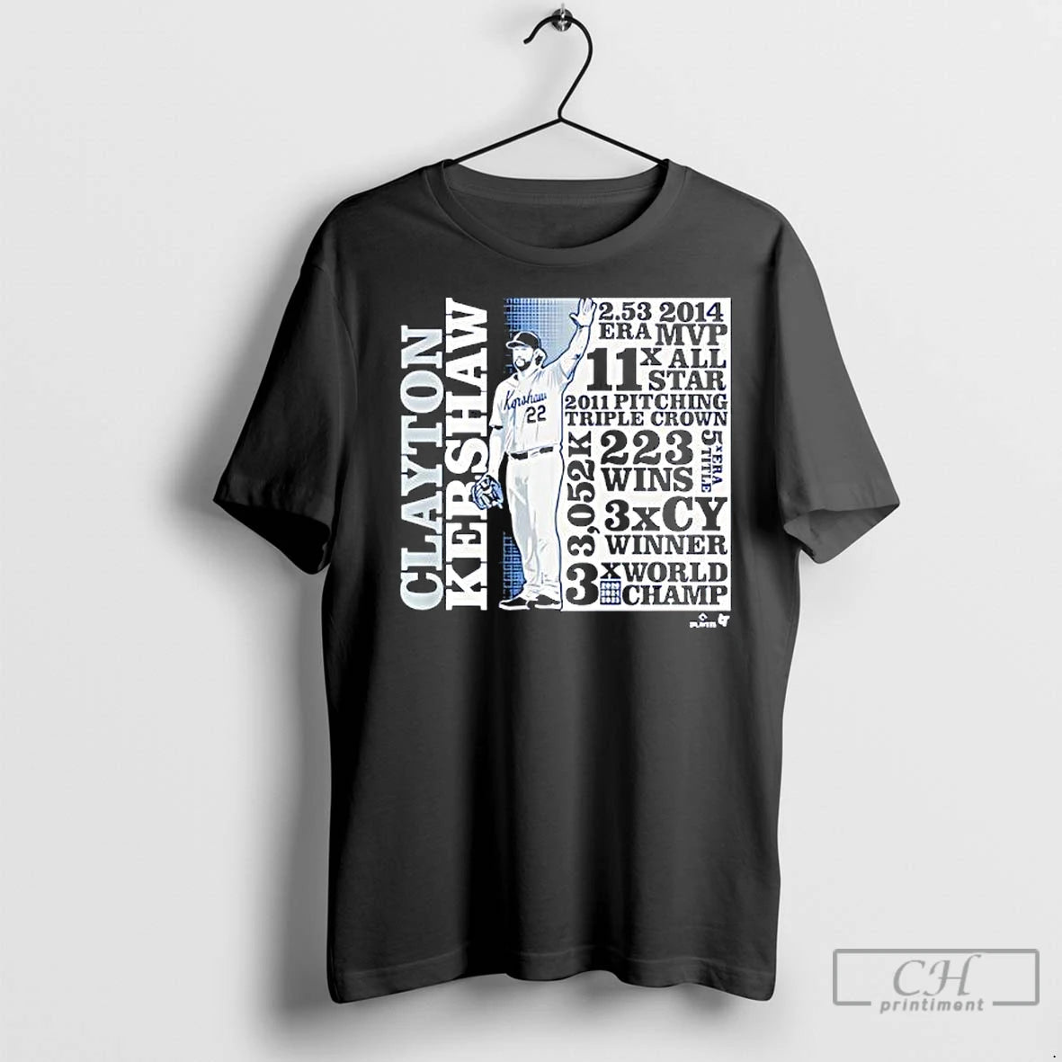 Premium Clayton Kershaw Goat List Shirt Hoodie Sweatshirt | PurePodTees.com