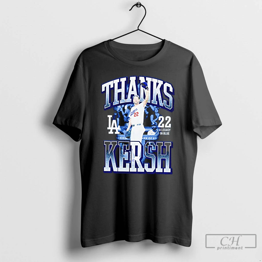 Premium Clayton Kershaw Los Angeles Dodgers Thanks Kersh T Shirts Hoodie Sweatshirt | PurePodTees.com