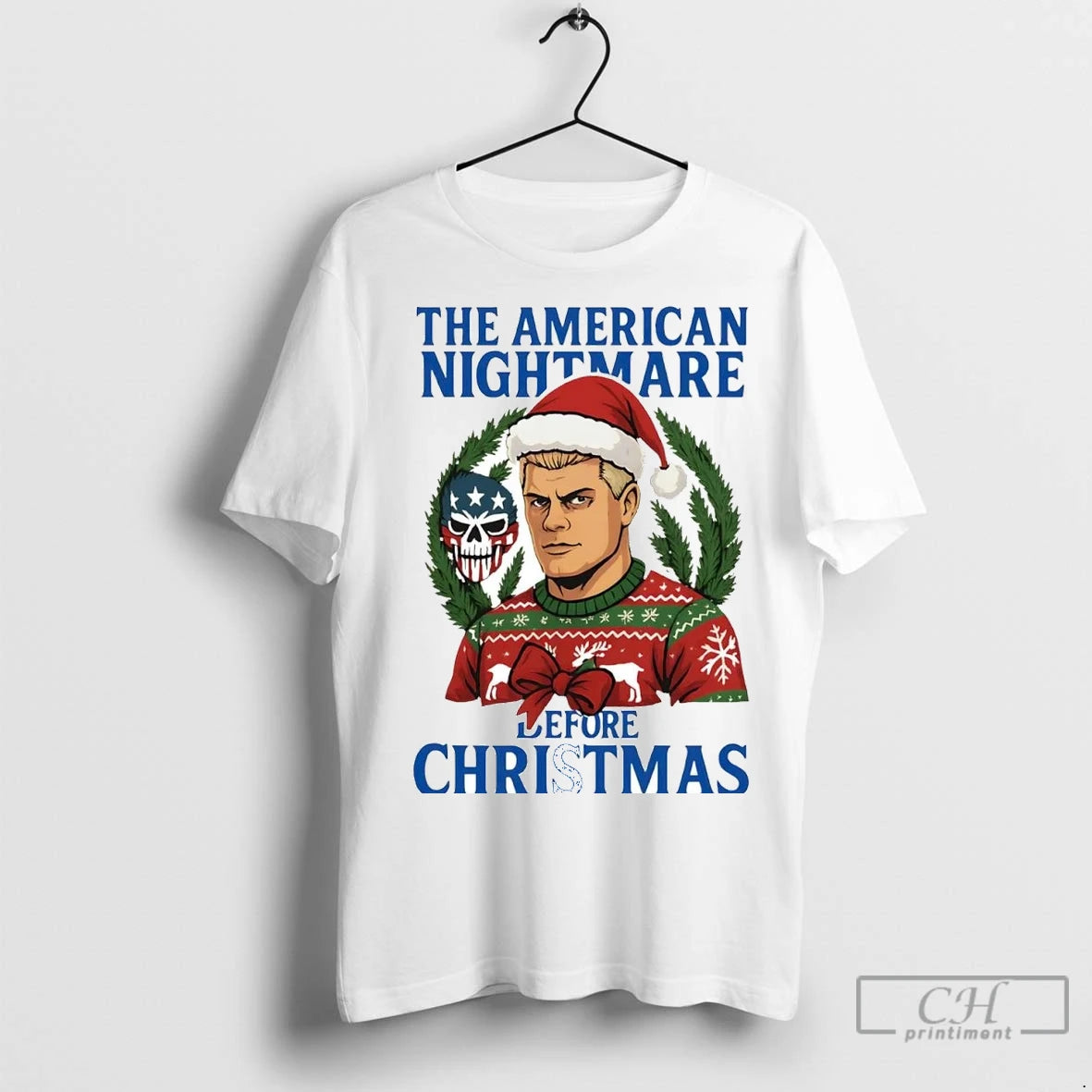 Premium Cody Rhodes The American Nightmare Before Christmas Shirt Hoodie Sweatshirt | PurePodTees.com