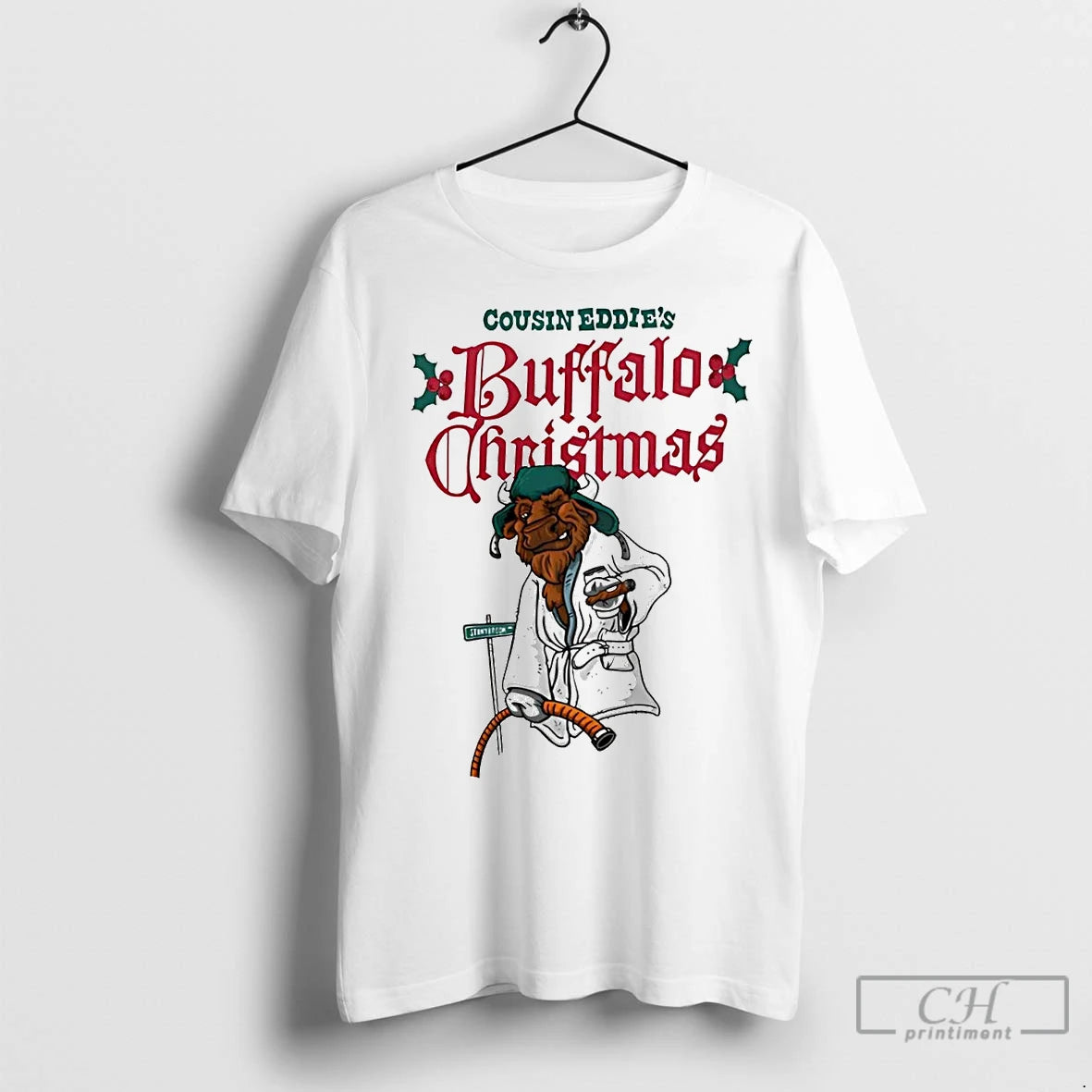 Premium Cousin Eddies Shitter Was Full Buffalo Christmas Shirt Hoodie Sweatshirt | PurePodTees.com