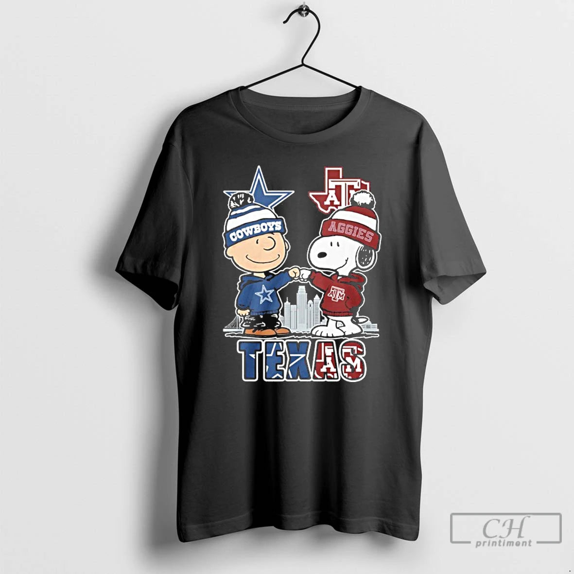 Premium Cowboys And Am Texas X The Peanuts Shirt Hoodie Sweatshirt | PurePodTees.com