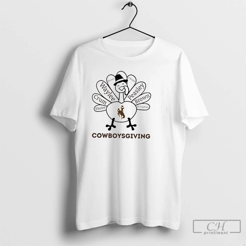Premium Cowboysgiving Wyoming Cowboys X Thanksgiving T Shirts Hoodie Sweatshirt | PurePodTees.com