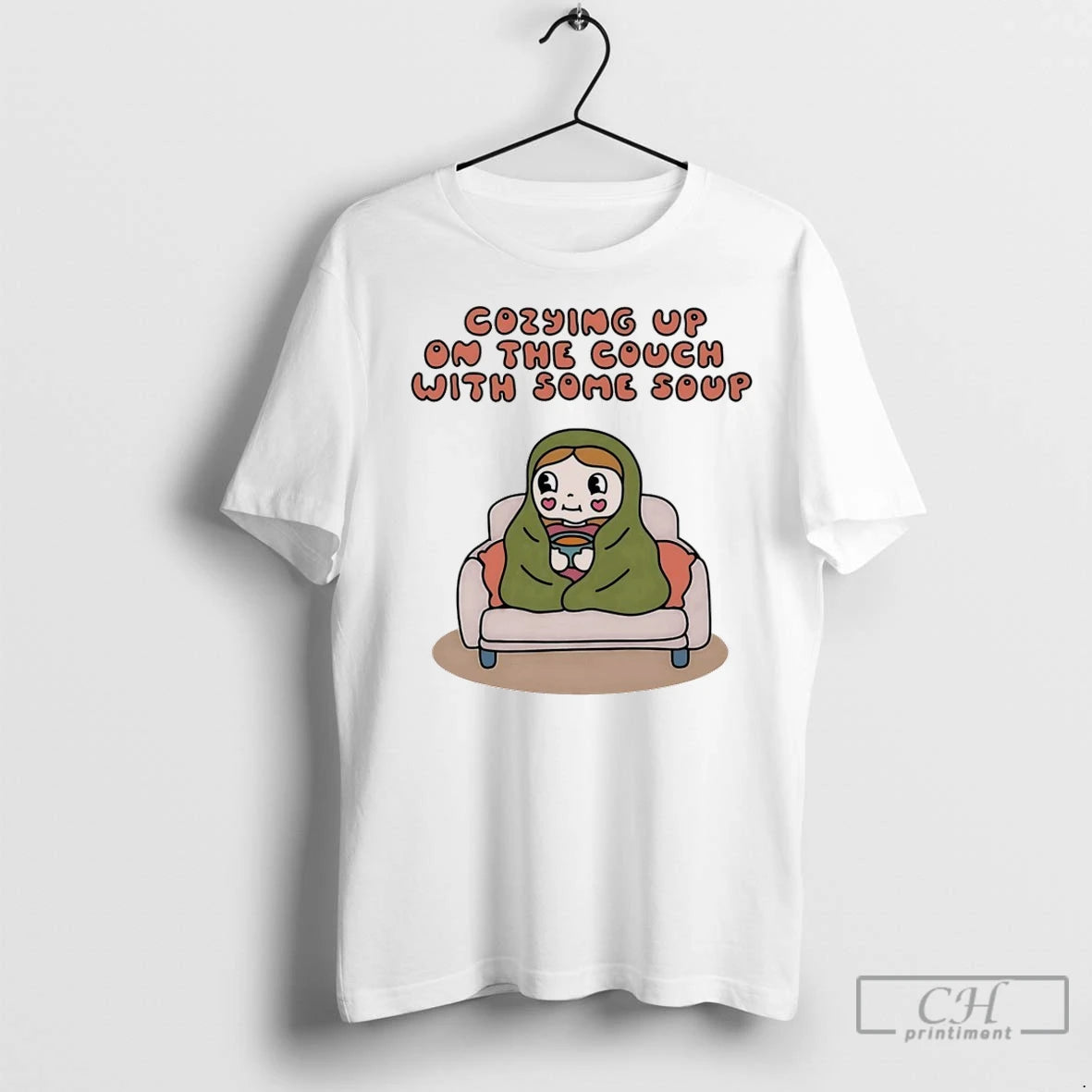 Premium Cozying Up On The Couch With Some Soup Shirt Hoodie Sweatshirt | PurePodTees.com