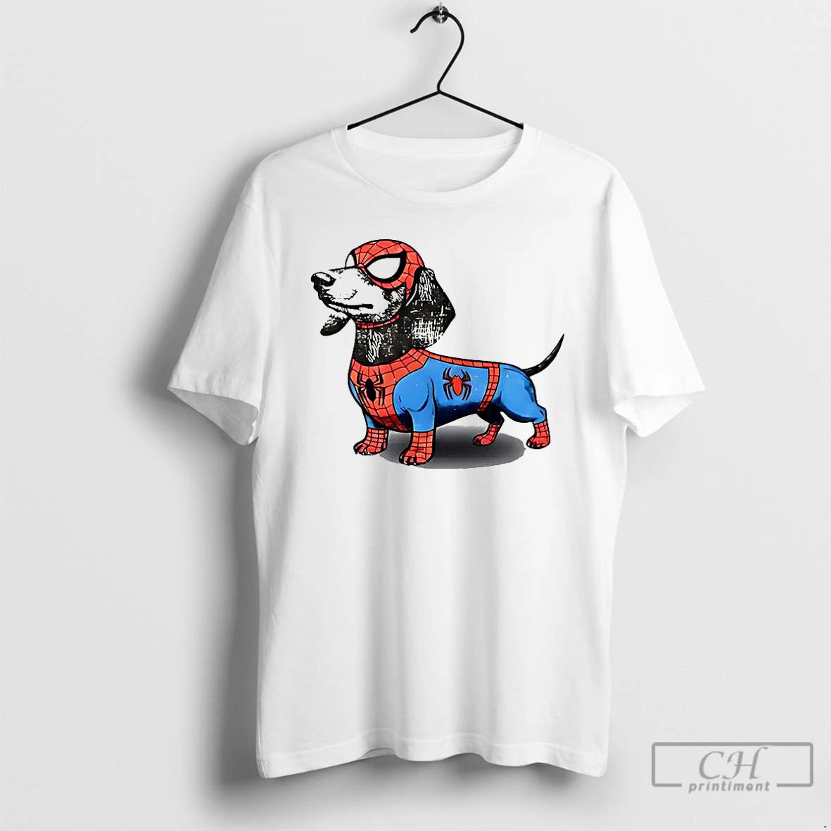 Premium Dachshund Superhero Spiderman Shirt Hoodie Sweatshirt | PurePodTees.com