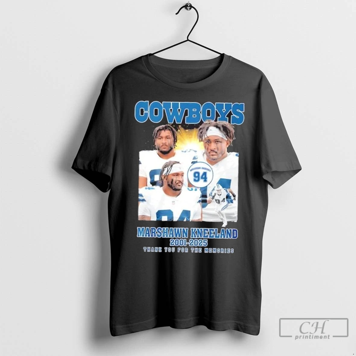 Premium Dallas Cowboys 94 Marshawn Kneeland 2001 2025 Thank You For The Memories Shirt Hoodie Sweatshirt | PurePodTees.com