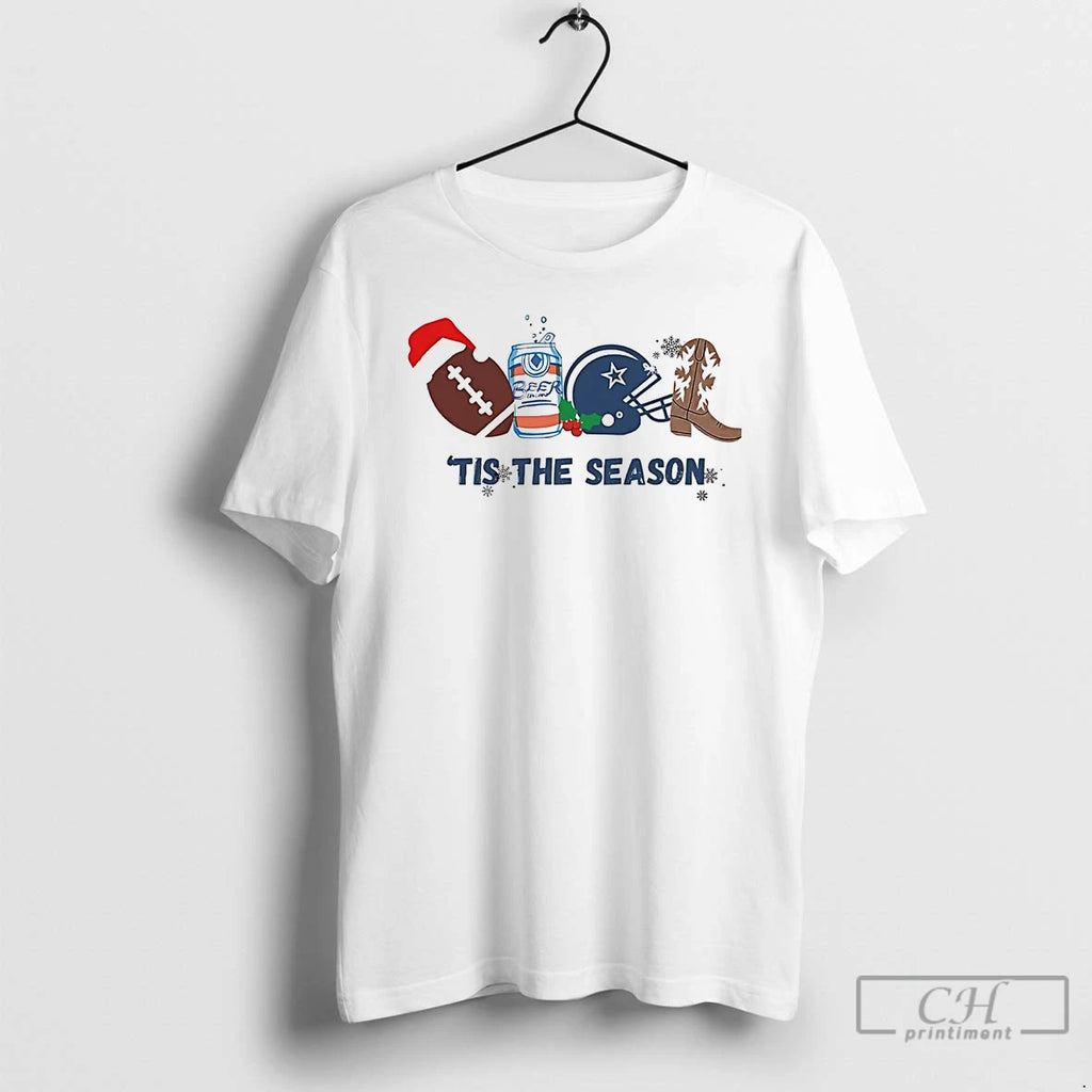 Premium Dallas Cowboys Tis The Season Christmas T Shirts Hoodie Sweatshirt | PurePodTees.com