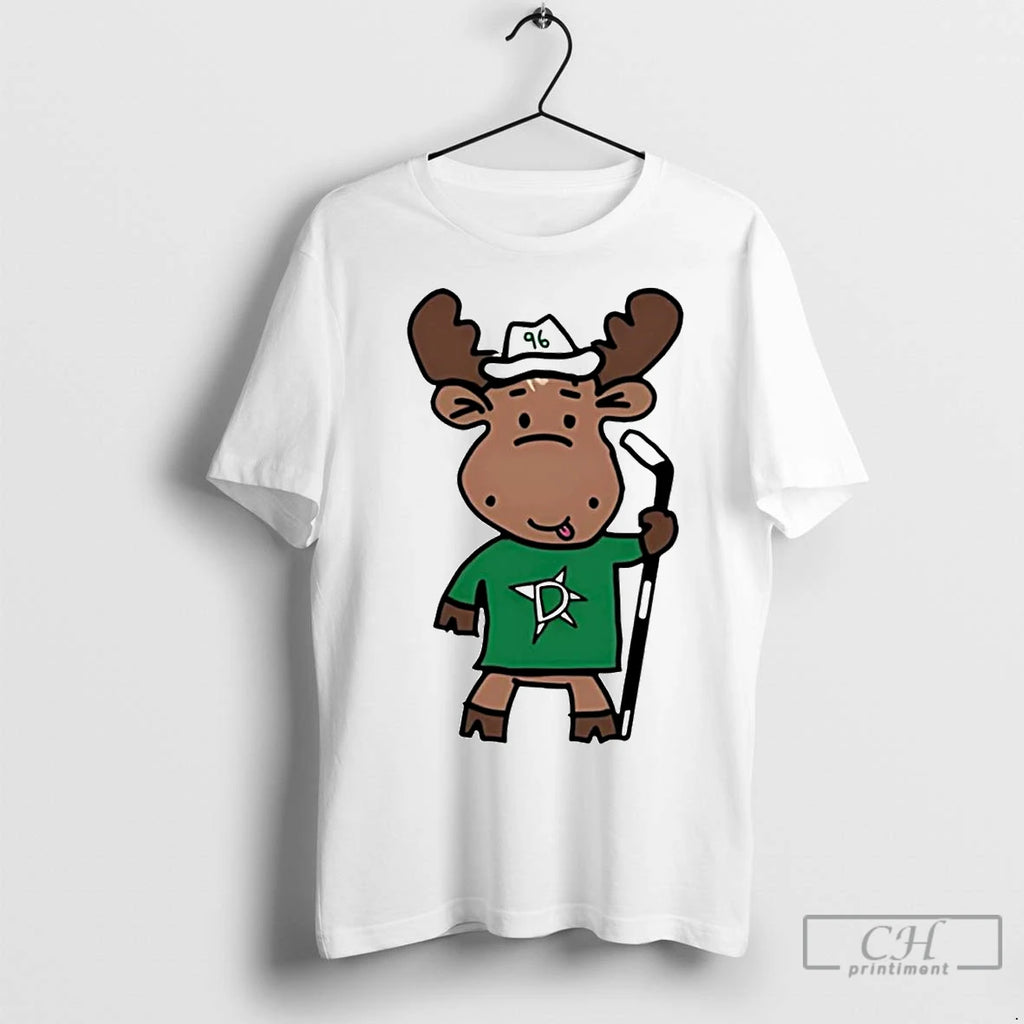 Premium Dallas Stars Mikko Rantanen Doodle Moose Shirt Hoodie Sweatshirt | PurePodTees.com
