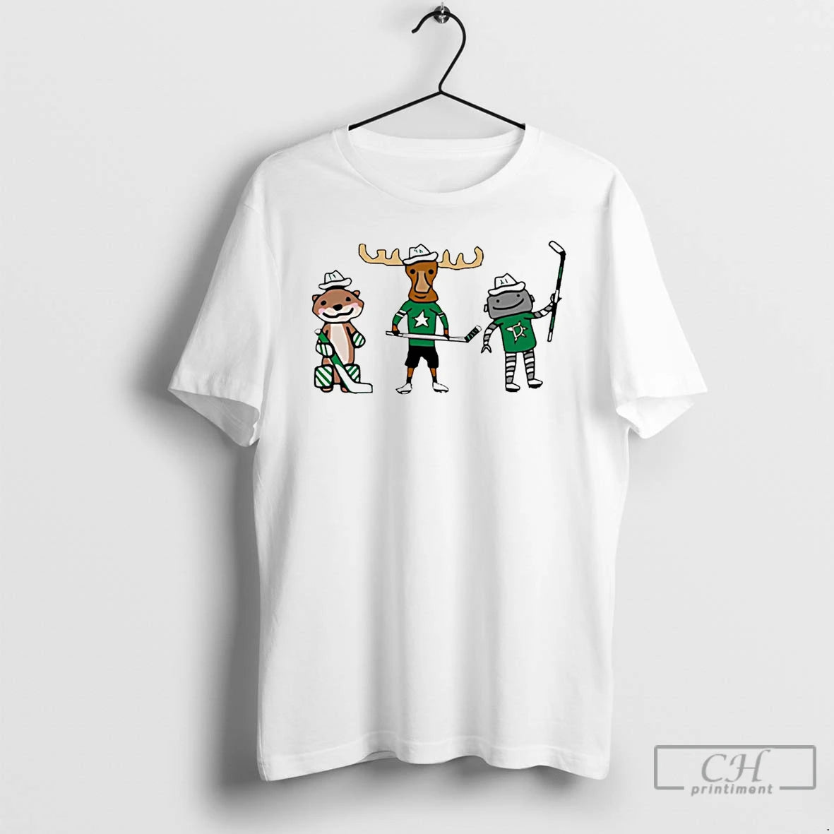 Premium Dallas Stars Decided To Add Moose T Shirts Hoodie Sweatshirt | PurePodTees.com
