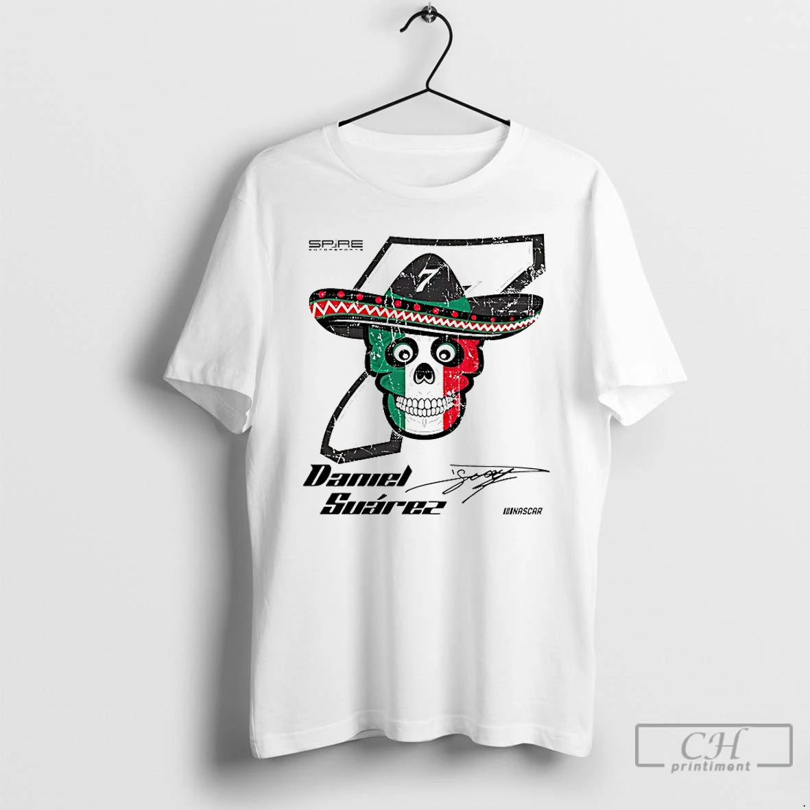 Premium Daniel Suarez Spire Motorsports Nascar T Shirts Hoodie Sweatshirt | PurePodTees.com
