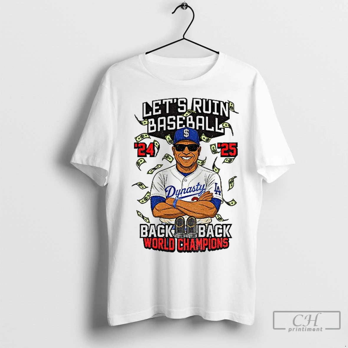 Premium Dave Roberts Dynasty Lets Ruin Baseball Back To Back Los Angeles Dodgers World Series Shirt Hoodie Sweatshirt