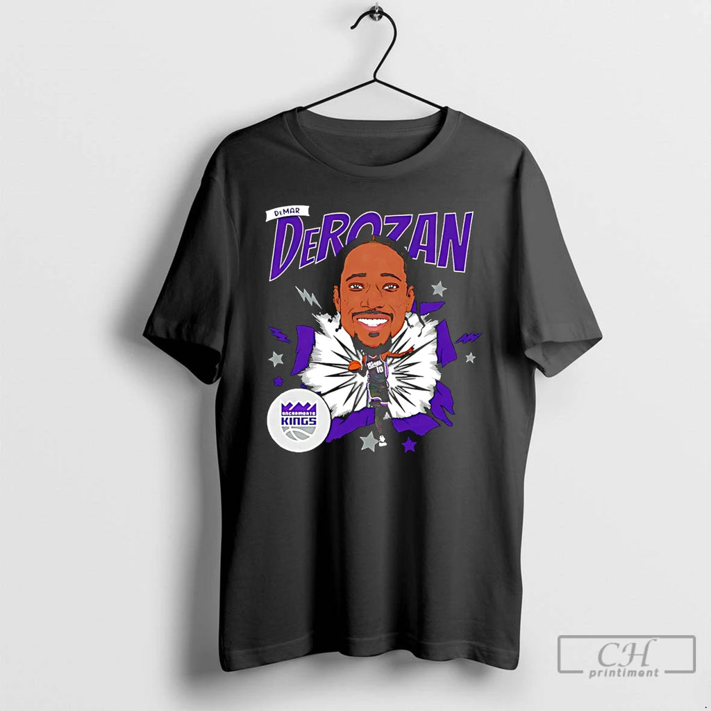Premium Demar Derozan Sacramento Kings Caricature T Shirts Hoodie Sweatshirt | PurePodTees.com